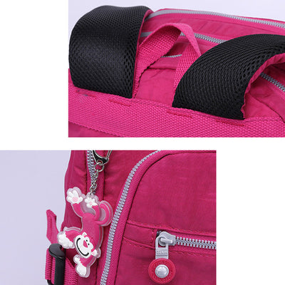 Solid Color Multi-pocket Travel Backpack