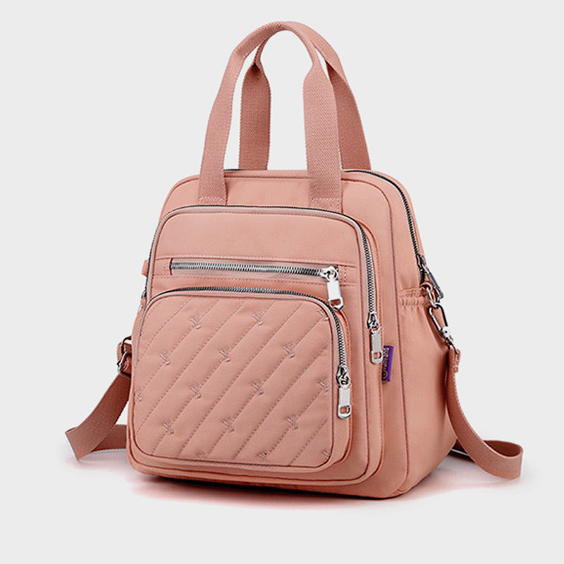 Multifunctional Lightweight Embossing Elegant Handbag Crossbody Bag Backpack