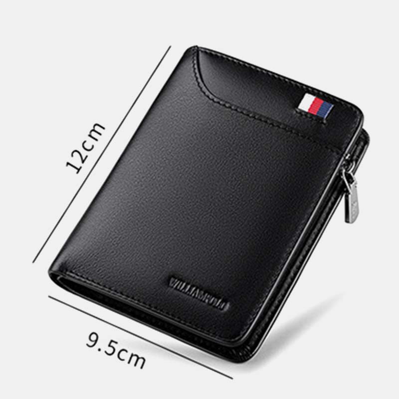 <Shipped within 24 hours> Large Capacity Genuine Leather Classic Wallet