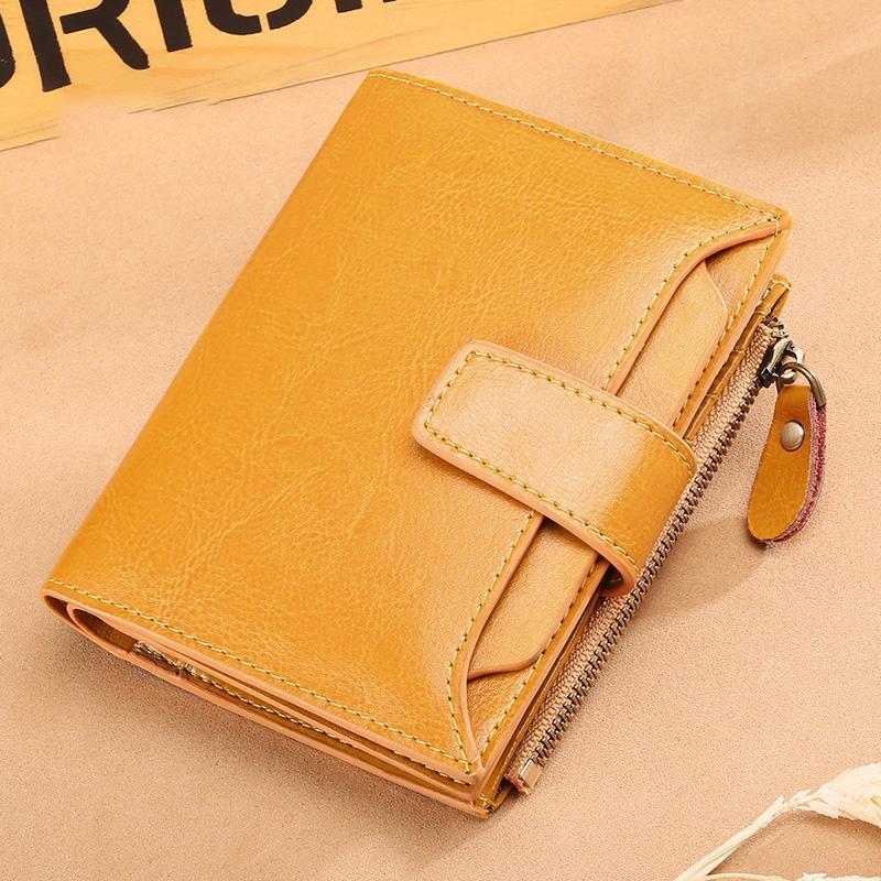 Multi-card Vintage Designed RFID Blocking Wallet Purse