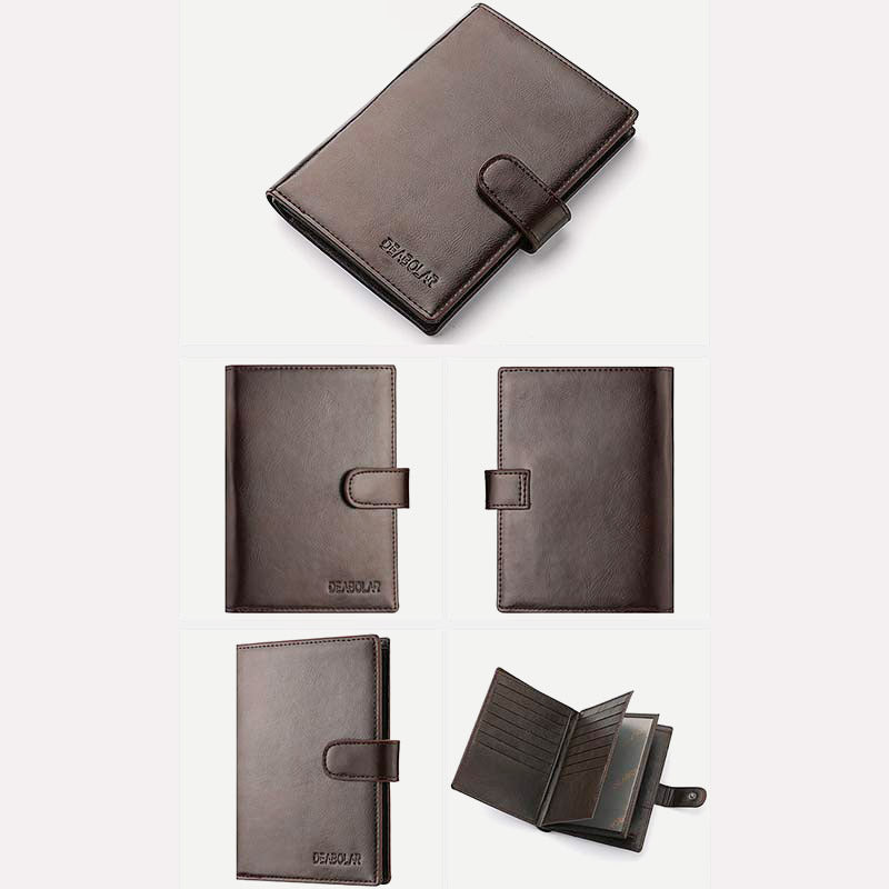 Leather Passport Holder Wallet Card Holder Passport Case