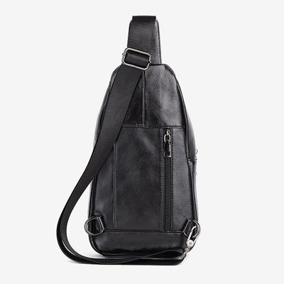 <Shipped within 24 hours> Genuine Leather Sling Backpack Shoulder Bag