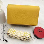 Minimalist Phone Bag Set Wide Strap Leather Purse For Women