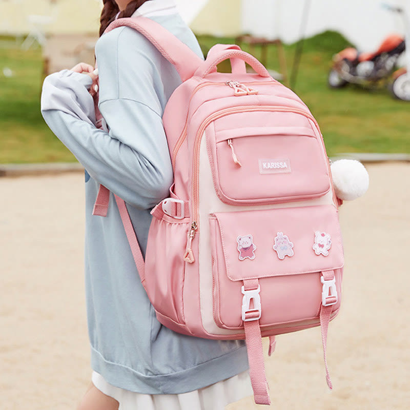 Backpack For Women Cute Accessory Water Resistant Durable Schoolbag