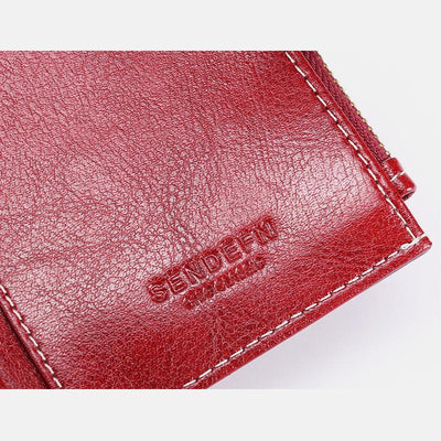 <Shipped within 24 hours> Genuine Leather RFID Blocking Trifold Wallet