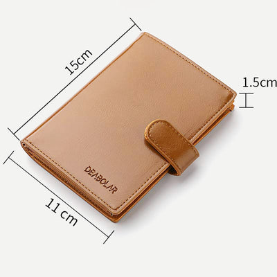 Leather Passport Holder Wallet Card Holder Passport Case