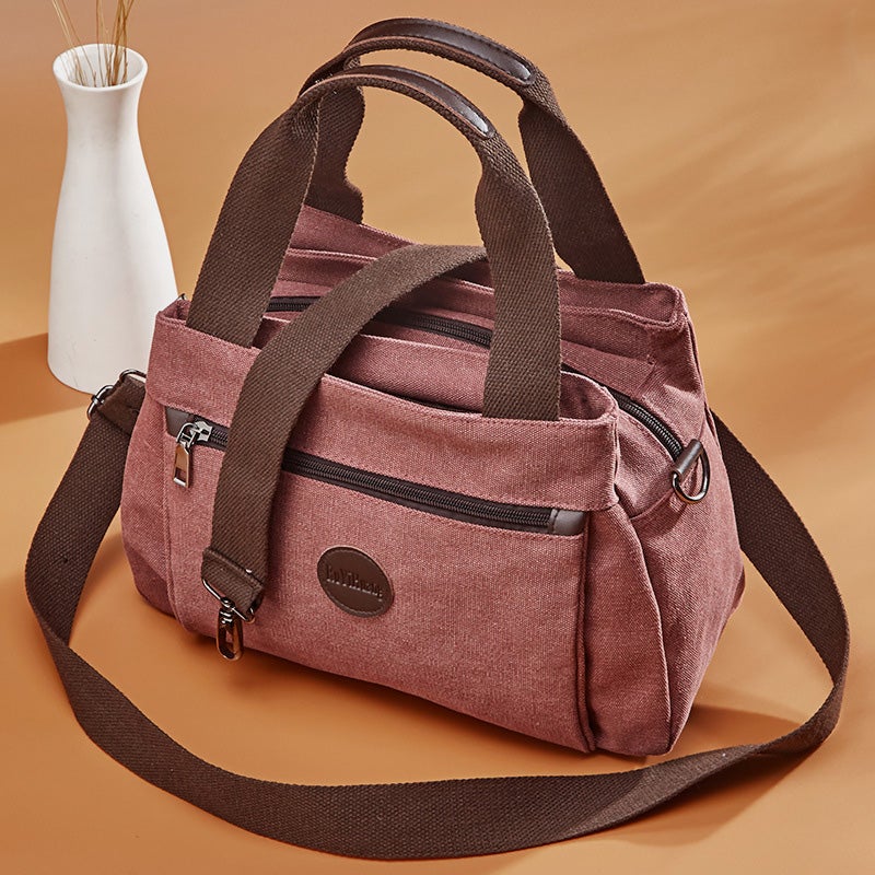 <Shipped within 24 hours> High Capacity Multi-Pocket Crossbody Handbag