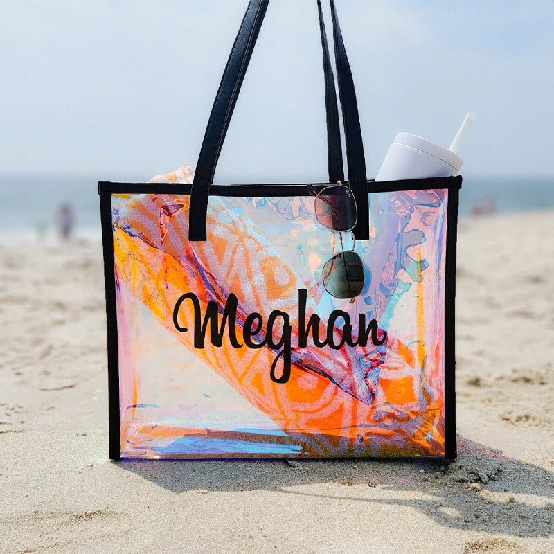 PVC Summer Beach Bag Waterproof Shopping Travel Tote