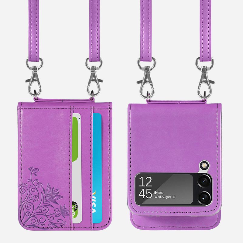 Samsung Galaxy Z Flip 3/4/5 Phone Case Crossbody Phone Bag Wallet