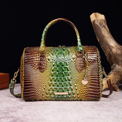 Tote For Women Travel Elegant Crocodile Pattern Crossbody Bag