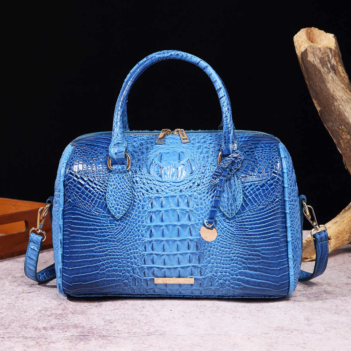 Tote For Women Travel Elegant Crocodile Pattern Crossbody Bag