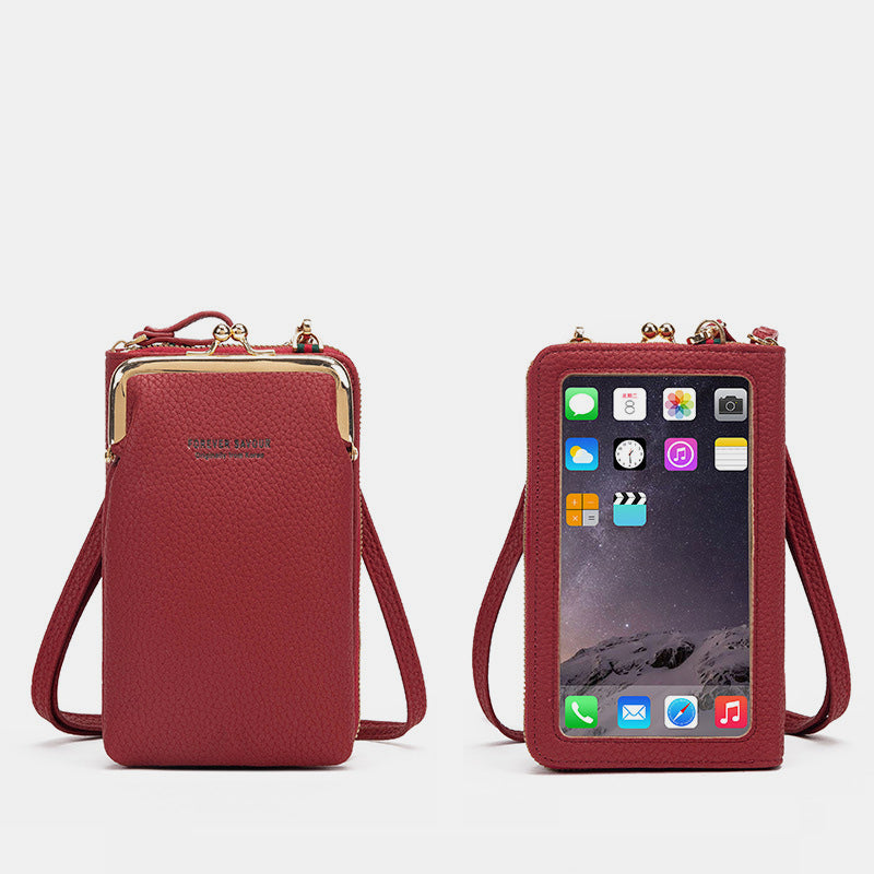 <Shipped within 24 hours> Crossbody Phone Bag With Clear Window