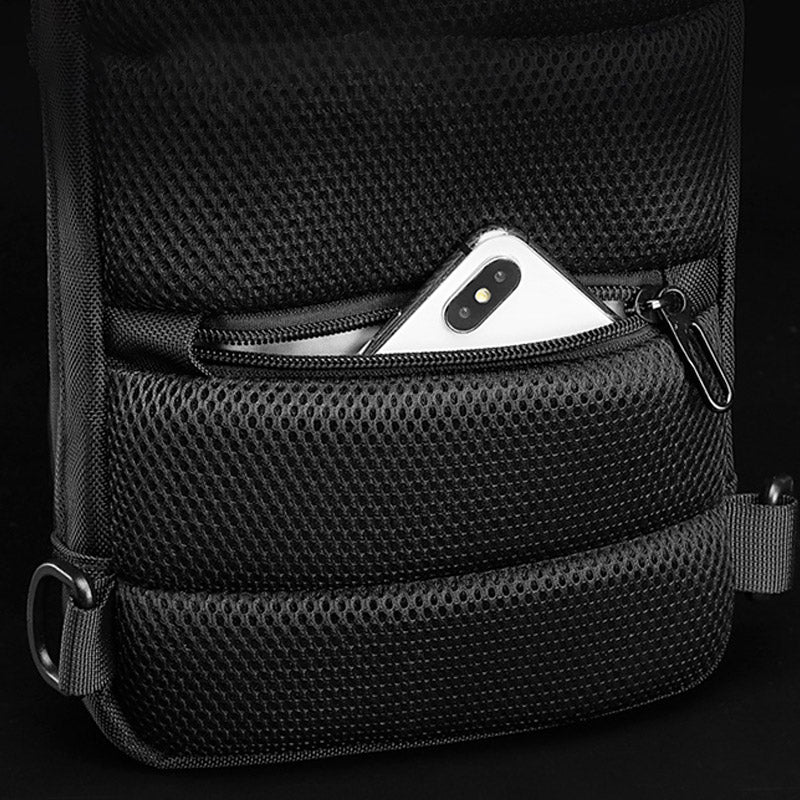 Multifunction Waterproof Anti-theft Casual Sling Bag With USB Charging Port