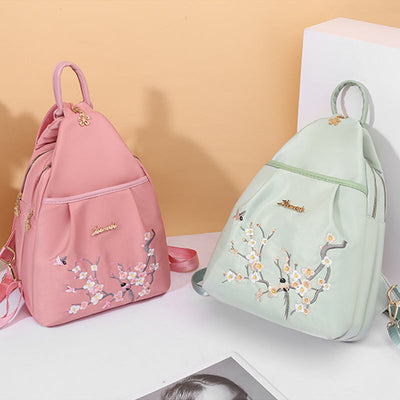 <Shipped within 24 hours> Waterproof Embroidery Backpack Sling Bag