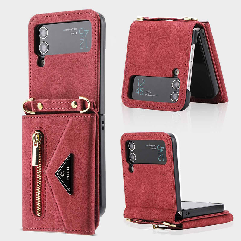 Phone Case For Samsung Flip Series Protective Cover Purse