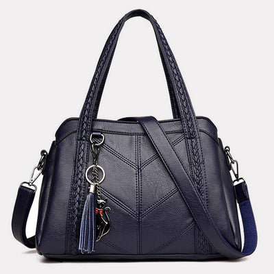 Top-Handle Bag For Women Tassel Large Capacity Crossbody Bag