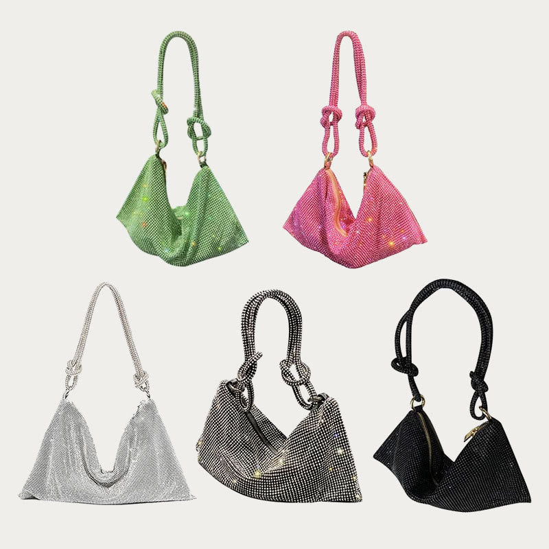 Shoulder Bag For Women With Diamond Sparkle Multiple Colors Handbag