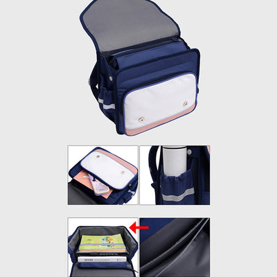 Backpack For Children Horizontal Waterproof Load Relief Primary School Bag