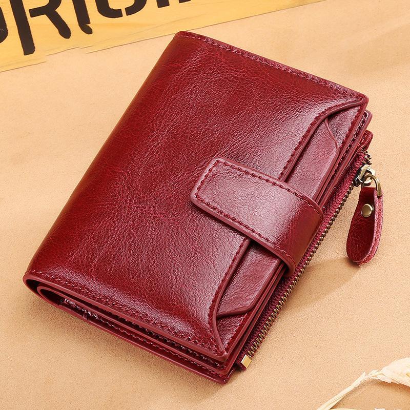 Multi-card Vintage Designed RFID Blocking Wallet Purse