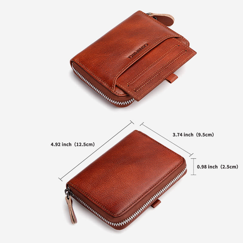 Wallet For Men Multiple Slots Vertical RFID Shopping Purse