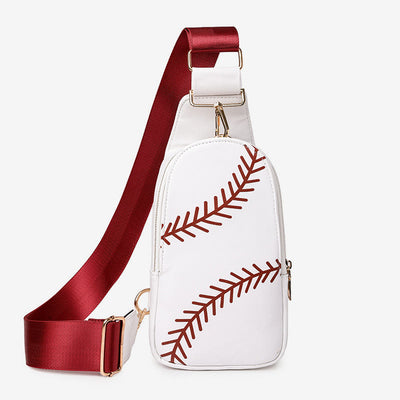 Sling Bag For Women Outing Sports Printing Leather Crossbody Bag