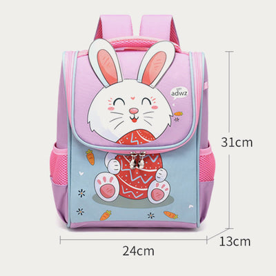 Cartoon Backpack For Kids Animal Printing Spine Protect Schoolbag