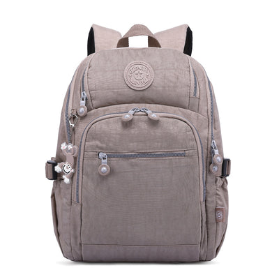 Solid Color Multi-pocket Travel Backpack