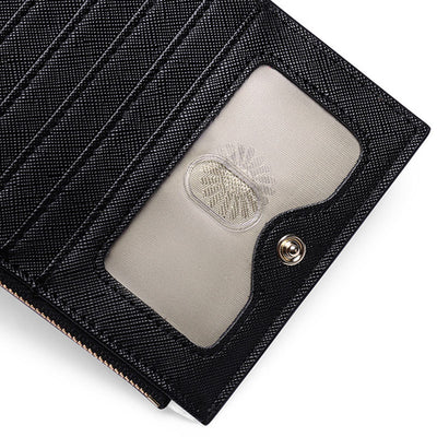 RFID Blocking Large Capacity Card Holder Classic Bifold Wallet