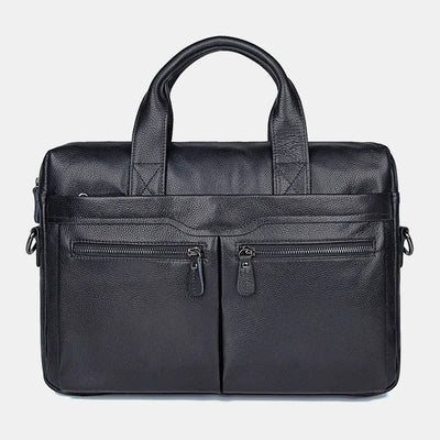 <Shipped within 24 hours> Men Genuine Leather Laptop Bag Briefcase