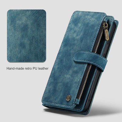 Retro Leather Phone Bag Wallet for iPhone Samsung with Coin Pocket