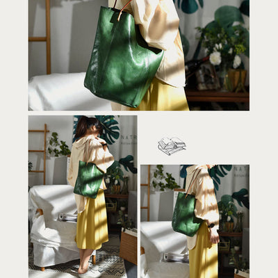 Handmade Tote Bag For Women Large Capacity Retro Simple Bag