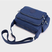Waterproof Multi-Pocket Solid Crossbody Bag