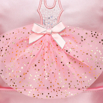 Girls Dance Backpack Ballerina Dress Decor Kids Dance Schoolbag