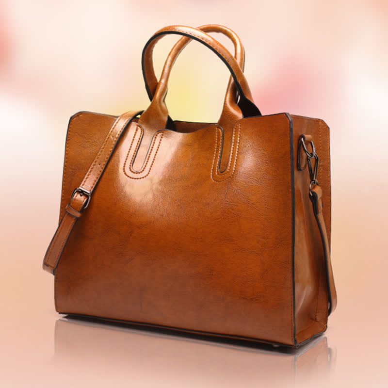 Business Tote Bag for Women Work Bag Casual Leather Handbag