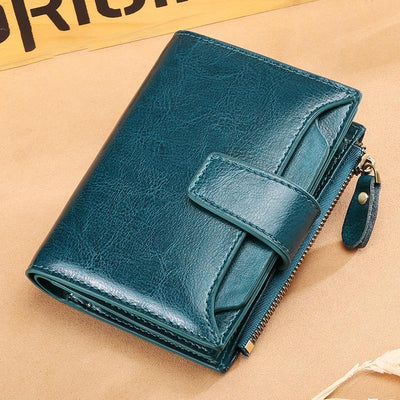 Multi-card Vintage Designed RFID Blocking Wallet Purse