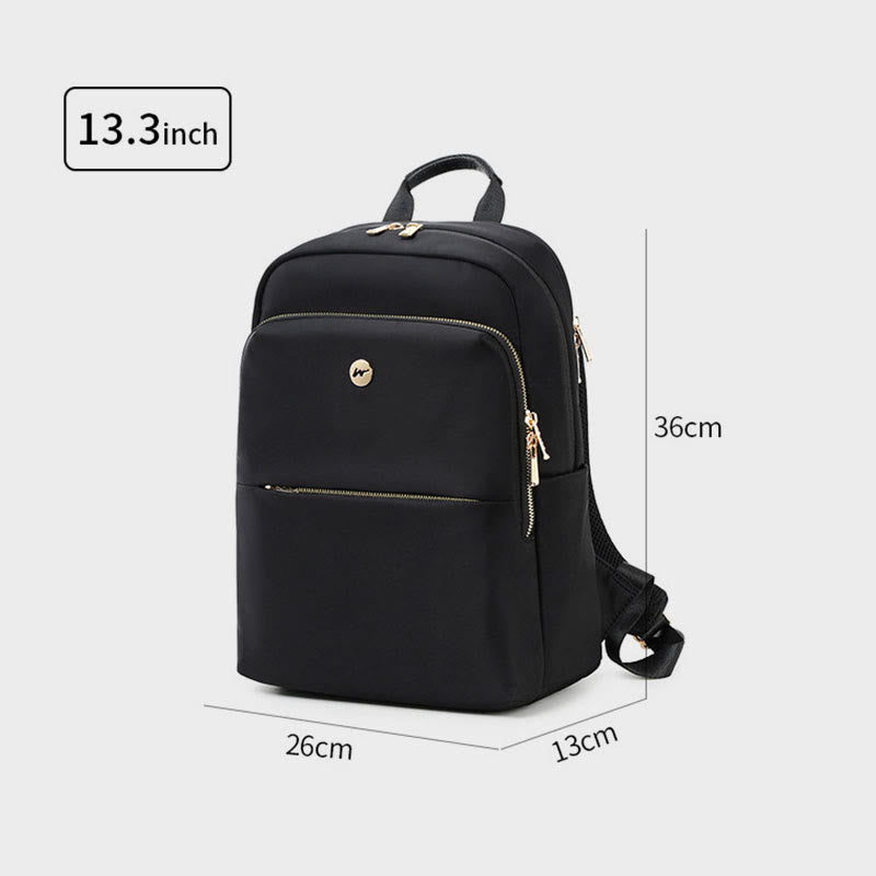 Backpack for Men Minimalist Multi-Pocket Nylon Laptop Sleeve Day Pack