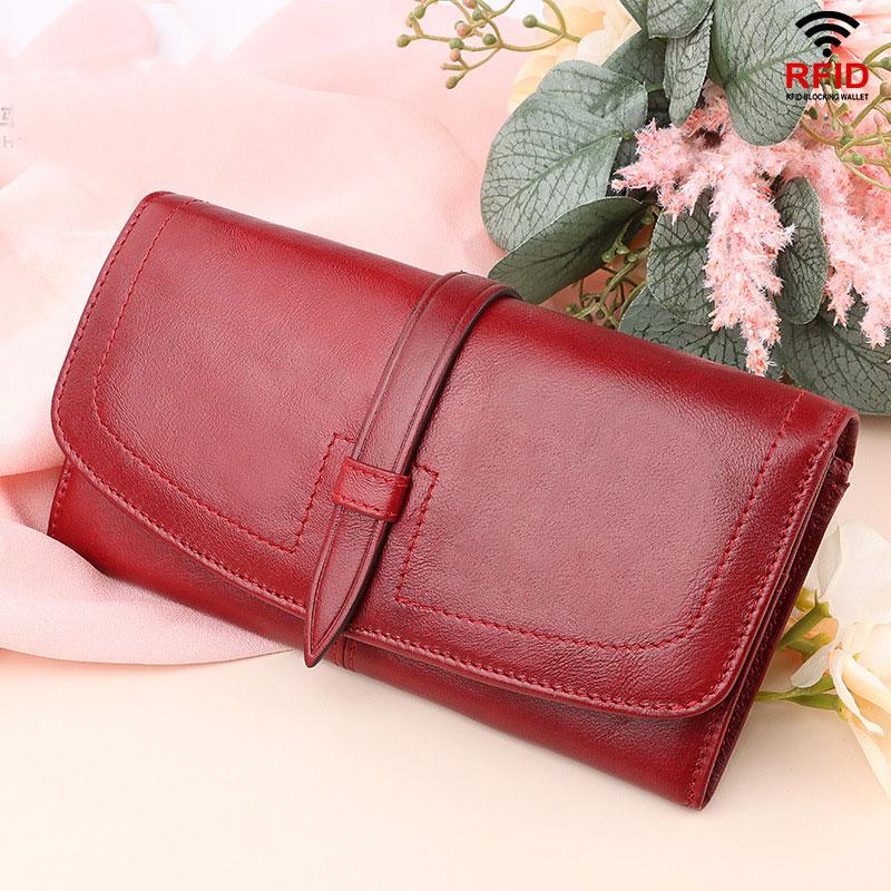 Large Capacity Vintage Genuine Leather Wallet