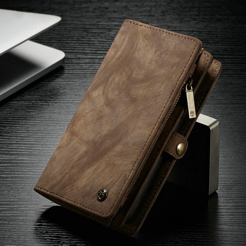 Retro Leather Wallet Phone Bag for iPhone with Multi-Slot