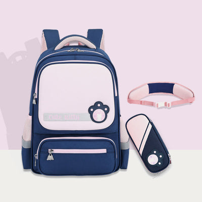 Backpack For Child Casual Cute Color Nylon Large Schoolbag