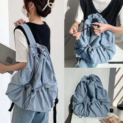 Backpack For Women Nylon Drawstring Lightweight Casual Travel Bag