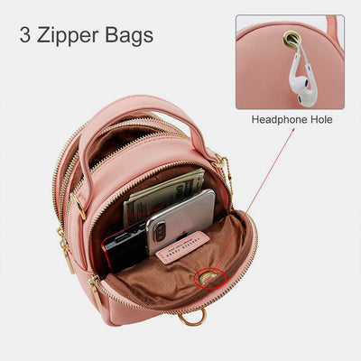 Multi-Compartment Lightweight Crossbody Bag Phone Bag
