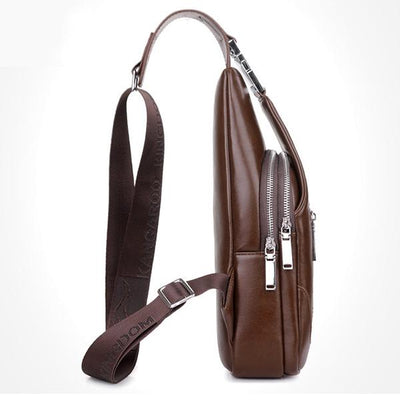 Limited Stock: Anti-theft Double Compartment PU Leather Sling Bag