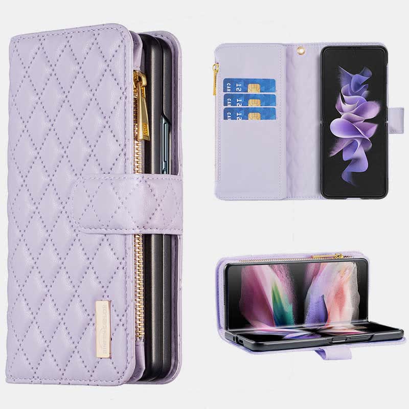 Unisex Luxury Leather Wallet Case Fits for Samsung Galaxy Z Fold 3 4 5 6