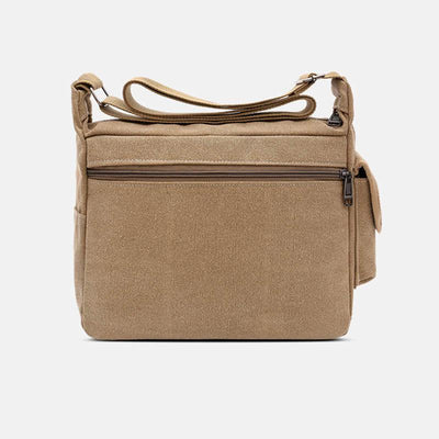 <Shipped within 24 hours> Canvas Multi-Pocket Crossbody Bag