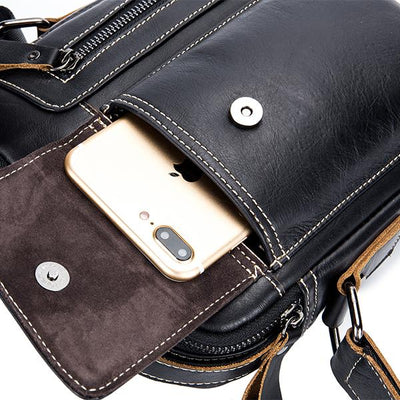 Genuine Leather Multifunctional Shoulder Bag