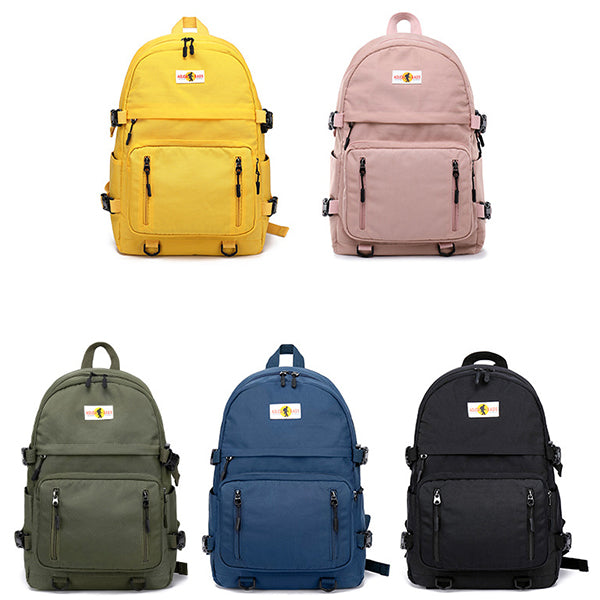 Multi-Pocket Large Capacity Waterproof Backpack with USB Charging Port