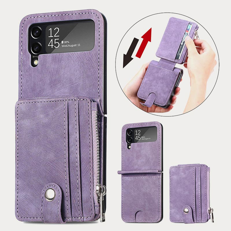 Phone Case For Z Flip5 2 In 1 Detachable Samll Wallet