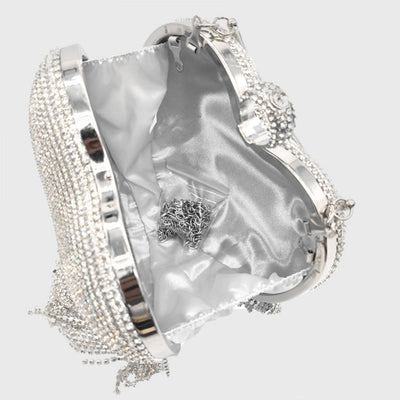 Evening Bag For Women Heart-Shaped Diamond Makeup Wedding Bag