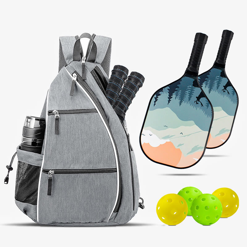 Portable Pickleball Racket Bag Lightweight Sports Sling Backpack