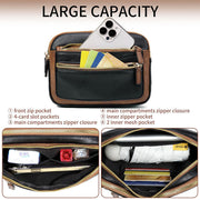 Multi-function PU Leather Belt Bag Waist Pack for Women Men